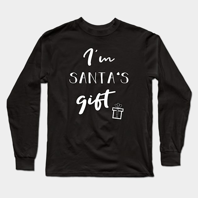 I'm Santas Gift | pregnancy announcement Long Sleeve T-Shirt by Die Designwerkstatt